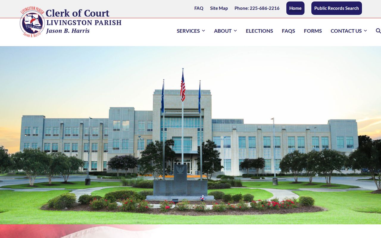 Livingston Parish Clerk court disposition record source